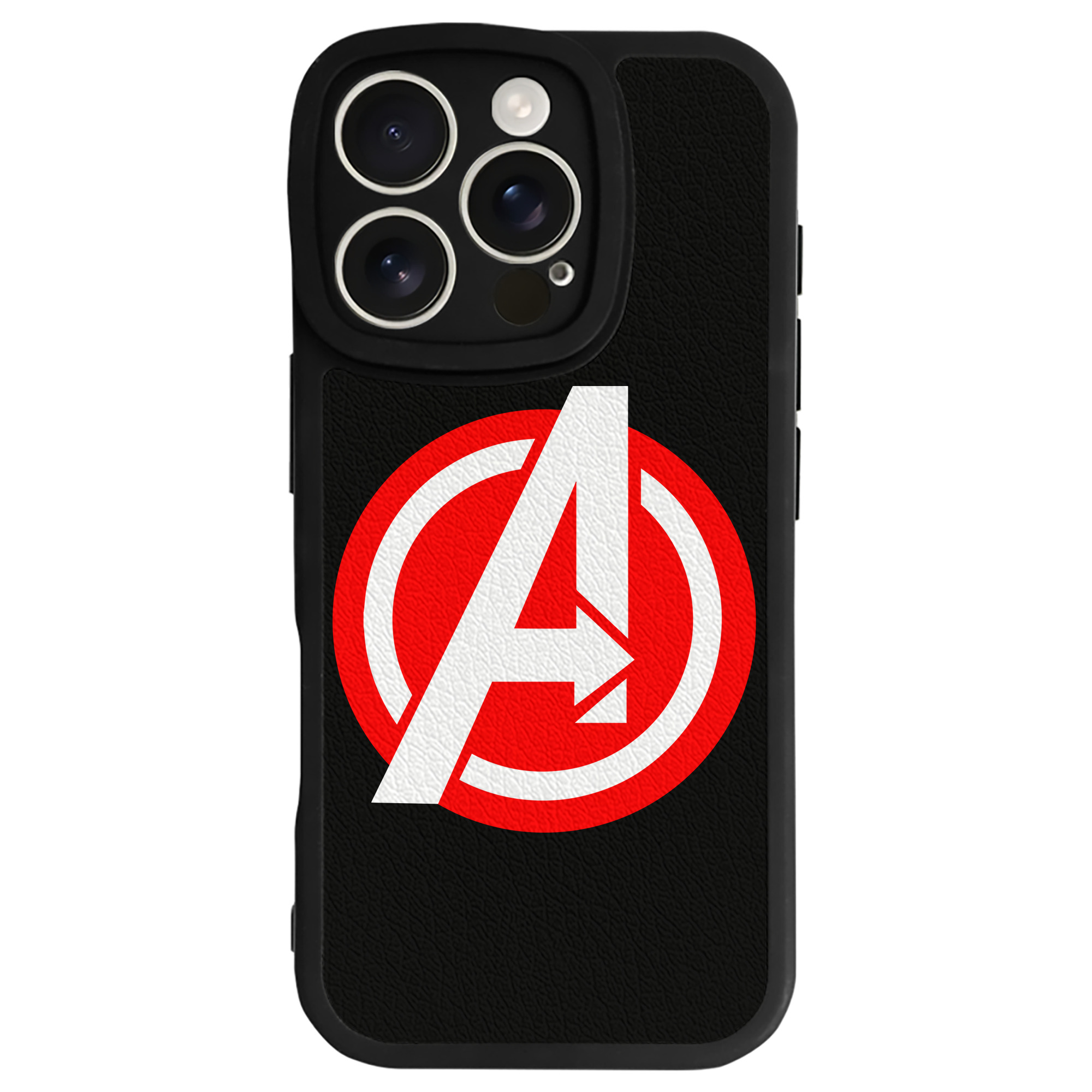 （画像用） アベンジャーズ The Avengers 【iPhone 16シリーズ対応】シリコンスマホケース（レザー調） 材質：シリコン